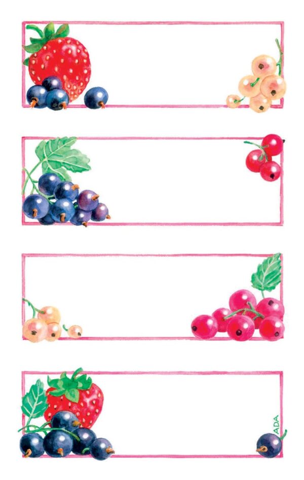 Avery huishoudetiketten, blister van 3 blad, 12 etiketten - Afbeelding 2