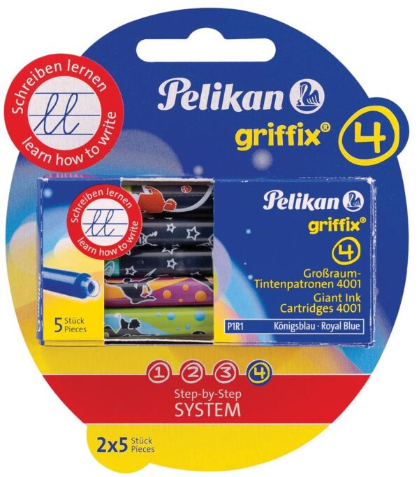 Pelikan Griffix inktpatronen, blister van 2 doosjes van 5 stuks