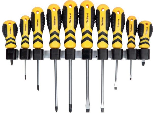 Toolland schroevendraaiers, set van 10 stuks