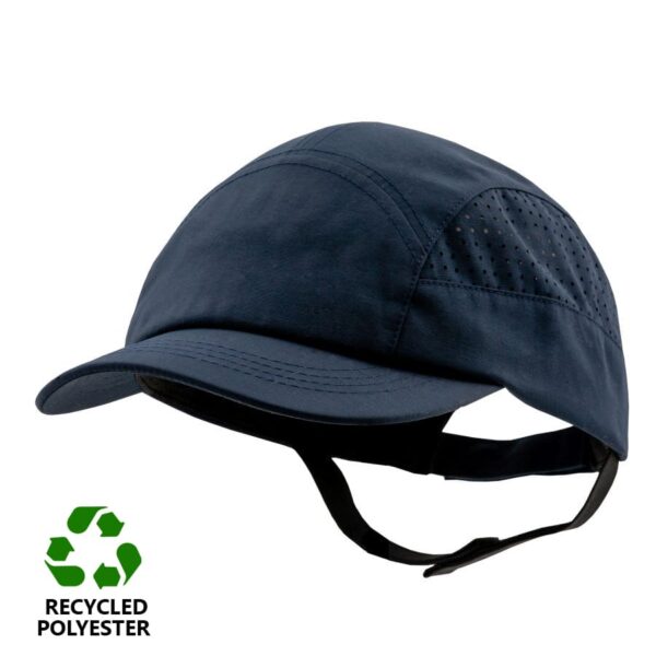 Veiligheidspet Eco recycled 5 cm klep Surflex marine blauw