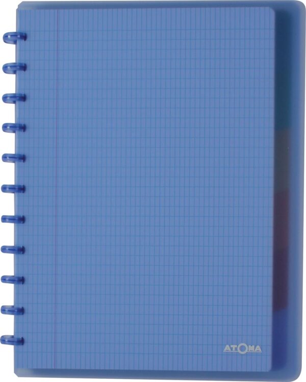 Atoma Trendy schrift, ft A4 +, 120 bladzijden, commercieel geruit, met 6 tabbladen en 5 showtassen, in ge - Afbeelding 2