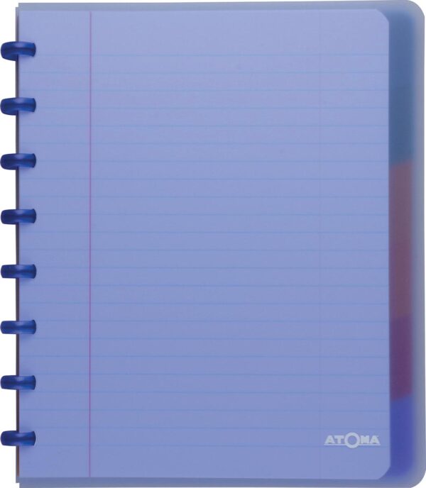 Atoma Trendy schrift, ft A5+, 120 bladzijden, gelijnd, met 6 tabbladen, in geassorteerde kleuren - Afbeelding 2