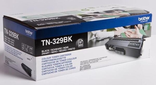 Brother toner, 6.000 pagina's, OEM TN-329BK, zwart