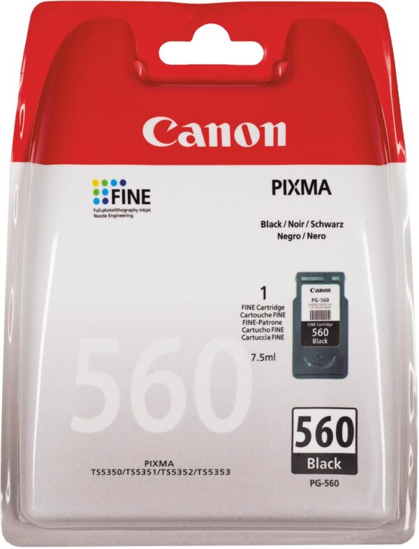 Canon inktcartridge PG-560XL, 400 pagina's, OEM 3712C001, zwart