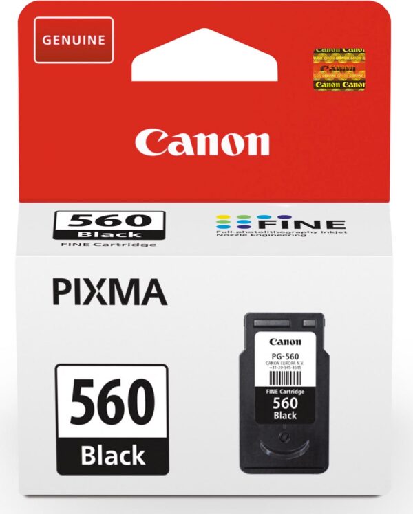 Canon inktcartridge PG-560, 180 pagina's, OEM 3713C001, zwart