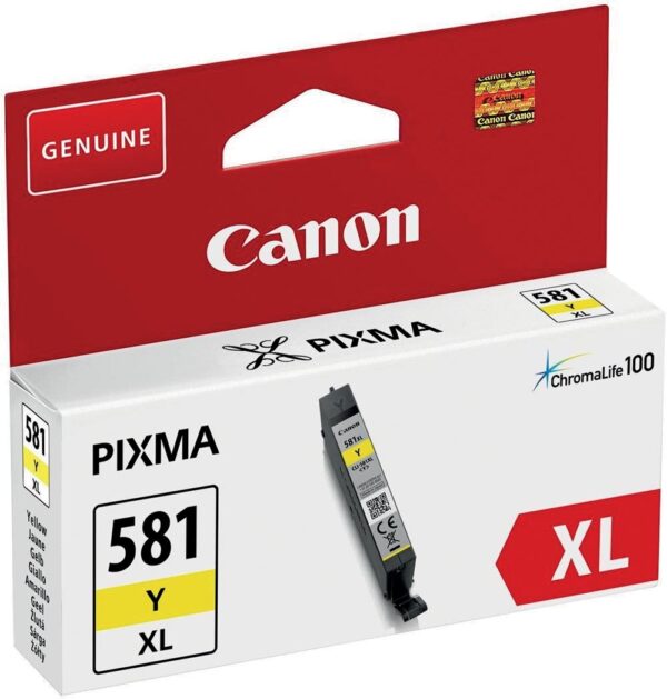 Canon inktcartridge CLI-581Y XL, 519 pagina's, OEM 2051C001, geel