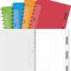 Adoc Colorlines schrift, ft A4, 144 bladzijden,commercieel geruit, geassorteerde kleuren