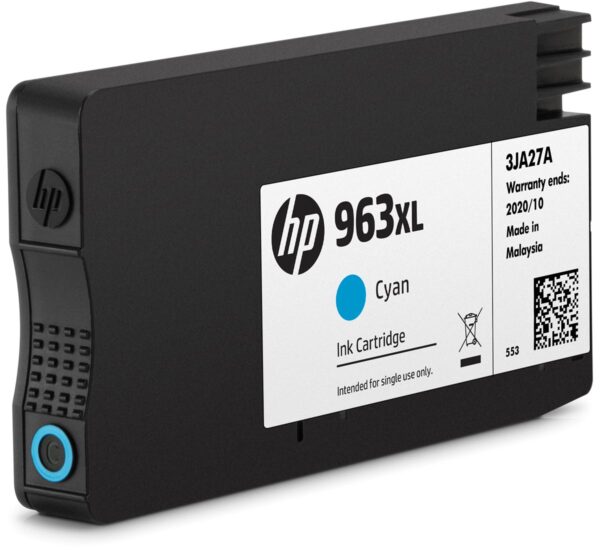 HP inktcartridge 963XL, 1.600 pagina's, OEM 3JA27AE, cyaan - Afbeelding 2