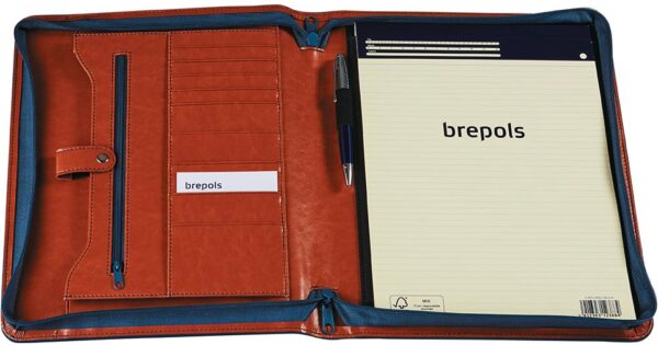 Brepols luxe schrijfmap Palermo voor ft A4, camel - Afbeelding 2