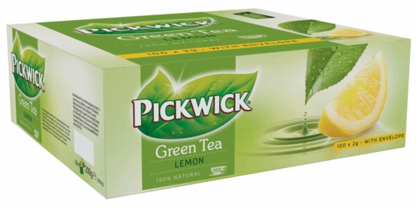 Pickwick thee, green tea lemon, pak van 100 stuks - Afbeelding 2